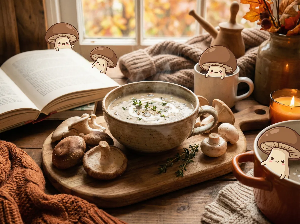 水果派解说 试播视频：秋日蘑菇浓汤食谱